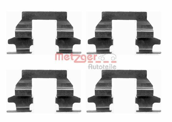 Metzger ZubehöRsatz, Scheibenbremsbelag 109-1625 Passend FüR Nissan Renault