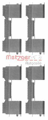 Metzger ZubehöRsatz, Scheibenbremsbelag 109-1729 FüR CitroËN